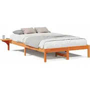vidaXL Gultas rāmis ar naktsgaldiņiem Brūni 135 x 190 cm Stolikami nocnymi