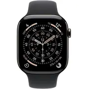 Viedpulkstenis Apple Watch 11 Gps mobilā 42 mm šīfera titāna sporta josla M/L melna Mf8T4Mp/A Smartwatch Cellular 42Mm Slate Titanium Sport Band Czarny