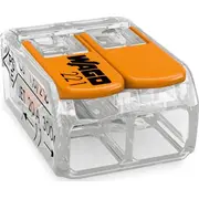 Wago Ātrais savienotājs 2X0.2-4Mm2 caurspīdīgs oranžs 221-412 /100 gab./ Transparentna /100Szt./