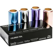Wella Professionals komplekts. Professionals. Frizieru alumīnija folija. daudzkrāsains. 4 gab unisex Set. Hairdressing Aluminum Foil. Multicolour. pcs Unisex