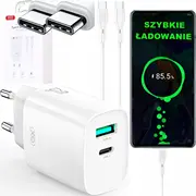 Xo sienas lādētājs Ce29 Pd 20W 1X Usb-C Usb balts kabelis Wall charger white cable