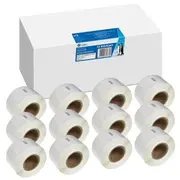 12X GG Etiketten 28Mm x 89Mm Sw Comp. m. Dymo 99010/ komp. s0722370