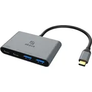 Akasa Usb centrmezgls Usb-C līdz 2X Type-C Type-A 3.2 Hub na Typ-C Typ-A