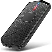 Axagon Eem2-Gam. Usb-C 10Gbps Nvme Sata Ssd Game M.2 kaste. bezroubkov korpuss. melns Box. Obudowa Czarny