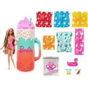 Barbie Mattel Pop Reveal lelle Dāvanu komplekts Tropiskais smūtijs Hrk57 Lalka Zestaw prezentowy Tropikalne smoothie