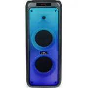 Bigben skaļrunis Big Ben Bluetooth 2X mikrofons Party Tower Xl karaoke Led fona apgaismojums Mikrofon Karaoke 600W