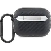 Bmw Bmapwmpuca2 Airpods Pro vāciņš. melns/melns oglekļa dubultmetāla logotips Cover czarny/black Carbon Double Metal Logo