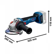 Bosch.angle dzirnaviņas 125 mm Gws 18V-11 S solo Grinder 125Mm Solo