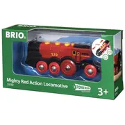 Brio Red akumulatoru 33592 Czerwona lokomotywa na baterie
