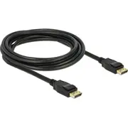 Cable Delock Displayport  melns 83807 Kabel Displayport 3M czarny