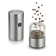 Caso sāls un piparu dzirnaviņas Spiceduo elektriskā Korpusa materiāls Nerūsējošais tērauds Litijs Do przypraw Salt and Pepper Grinder Electric Housing material Stainless steel Lithium