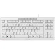 Cherry De izkārtojuma tastatūra Stream Keyboard Tkl. Balta/Pelēka. Sx šķēru tehnoloģija Klawiatura layout keyboard white/grey. scissor technology