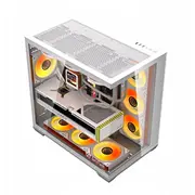 Darkflash korpuss C280 datora Balts 7 ventilatori Obudowa komputerowa