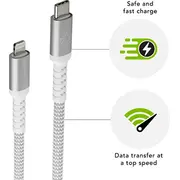 dbramante1928 re -Lādēt Brd kabelis 1.2 m Usb -C līdz zibens W. m. zibens. C. vīrietis. balts Re-Charge Cable 1.2M Usb-C to Lightning Lightning. Male. White