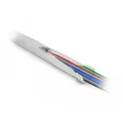 Delock Geflechtschlauch Reißverschl. weiß hitzebest.1mx20mm