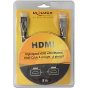 Delock Hdmi  Hdmi kabelis melns 82739 Kabel 5M czarny