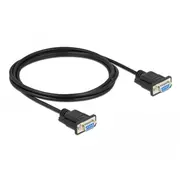 Delock Seriell nullmom 10 m Bu Mit St-Gehäuse Kabel Nullmodem D-Sub9 mit