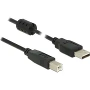 Delock Usb kabelis Usb-A  melns 84899 Kabel Usb-A Usb-B Czarny