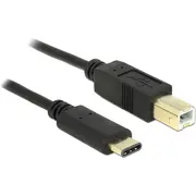 Delock Usb kabelis Usb-C  melns 83330 Kabel Usb-C Usb-B Czarny