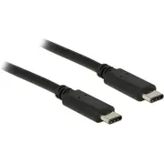 Delock Usb kabelis Usb-C  melns 83673 Kabel Usb-C Czarny