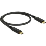 Delock Usb kabelis Usb-C  Usb-C melns 83042 Kabel Czarny