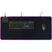 Deltaco Rgb pad pelės kilimėlis Gaming su bevieliu ātriuoju krovimu. 10W. 900X400. black Gam-092 Greituoju juodas