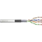 Digitus patchcord kabelis. 6. kat. Sf/Utp. savīts. Awg 26/7. Lsoh. 100 m. pelēks. kartons Kabel teleinformatyczny patchcordowy kat.6. linka. 100M. szary. karton