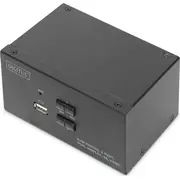Digitus Switch Kvm 2 portu Hdmi. divi displejs. 4K 30Hz Ds-12860 Nuasskv2P000002 Portowy Dual Display.