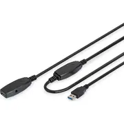 Digitus Usb-A  Usb A Usb Vads. melns Da-73107 Kabel Usb Usb-A Czarny