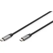 Digitus Usb-C  Usb-C Usb Kabelis melns Db-300220-010-S Kabel Usb Usb-C Czarny