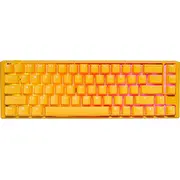 Ducky viens 3 dzeltens Sf tastatūra. Spēļu Usb tastatūra Qwerty mums angļu dzeltenā krāsā Klawiatura One Yellow klawiatura Gaming Us English