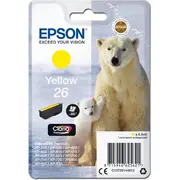 Epson Ink C13T26144012. T261440 Dzeltens Tusz yellow