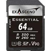 Exascend Essential karte Ex64Gsdu2-S Karta Sdxc Gb Class Uhs-Ii/U3 V90