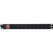 Gembird strāvas sloksne Rack Pdu 10Xc13 1U 16A C19 2M Listwa rack
