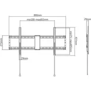 Gembird televizoru komplekts Acc Sienas Mountāts 43-90/Wm-90F-01 Tv Set Wall Mount