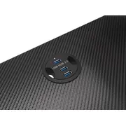 Genesis Holm 300 Rgb rakstāmgalds melns 120 cmx60 cm Biurko czarny