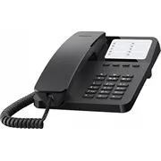 Gigaset fiksētais tālrunis Desk 400 Analogais telefons Melns Telefon stacjonarny analogowy Czarny