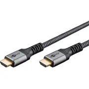 Goobay Cable Ultra High Speed Hdmi kabelis. 3 m. haizivis pelēks kabeļa garums m Kabel bardzo transmisji. Sharkskin Grey kabla