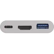 Goobay Usb-C stacija/replikators  Hdmi Usb balts 62104 Stacja/Replikator