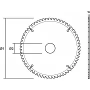 Grafīta zāģa asmens platums 200X30Mm 24 zobi 57H674 Graphite Tarcza do pilarki widiowa