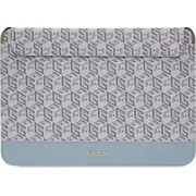 Guess Gcube Stripes datora apvalks  piezīmjdatora maciņš Zils Etui Computer Sleeve na notebooka 16 niebieski