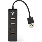 Hub Usb Nedis Usb-A 2.0 Uhubu2420Bk 4X