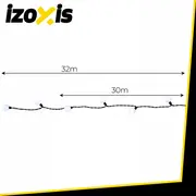 Izoxis Ziemassvētku rotājums gaismas bumbiņas 300Led 30M 26264 Dekoracja Lampki kulki