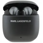 Karla Lāgerfelda ar metālu apdrukāts logotips Tws Anc/Enc Bluetooth 5.4 bezvadu ausīs ievietojamas austiņas Melnas Bezprzewodowe Karl Lagerfeld Metal Printed Logo czarne