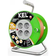 Kel Przedłużacz bębnowy Standard Line 25M H05Vv-F 3X1,5 4Xgs 16A pomarańczowy W-97045
