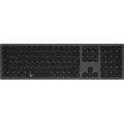 Keysonic tastatūra Ksk-8023Btrf pilna izmēra Bt Rf Windows macOS Android Usb C tipa kabelis. ielādēts 2 līdz 3 stundās Reihveite no Klawiatura Full-Size Keyboard Type Kabel Laden in bis Stunden Reichweite von