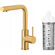 Kfa Duero Pure Basic virtuves jaucējkrāns Virtuves Iekārtas Ar Ūdens Filtrācijas Funkciju Profine Silver S Filtra Komplekts. Matēts Zelts Bateria kuchenna Kuchenna Filtracji Wody Zestaw S. Brushed Gold