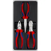 Knipex Knabeļu Komplekts Servisa Darbiem 3 gab. 0305180/2615200/7405180 Zestaw Szczypiec Do Prac Serwisowych 3Szt.