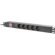 Lanberg Power Streping Antwell 5 ligzdas 2 m melni Pdu-05F-0200-Bk Listwa gniazd czarna