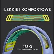 Lightspeed Headphones Purple 981-000890 Logitech G733 Fioletowe